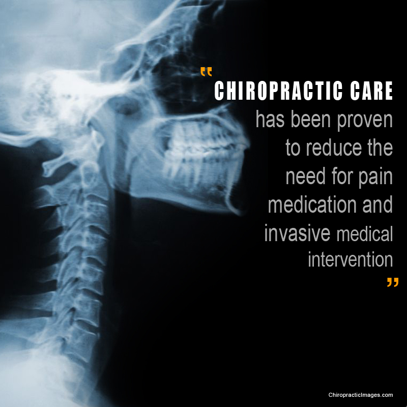 chiropractic can reduce the need for pain medication